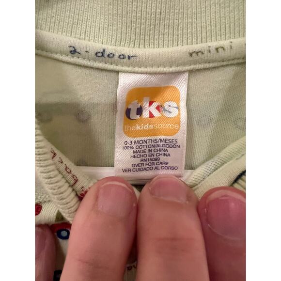 TKS Baby Romper 0-3M Cars Print Polo One Piece 100% Cotton - Picture 3 of 4